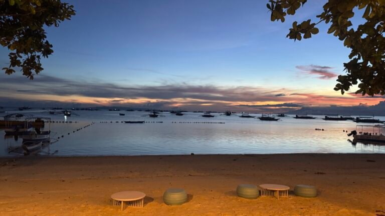 Bohol travel guide sunset view in Panglao Island, Philippines