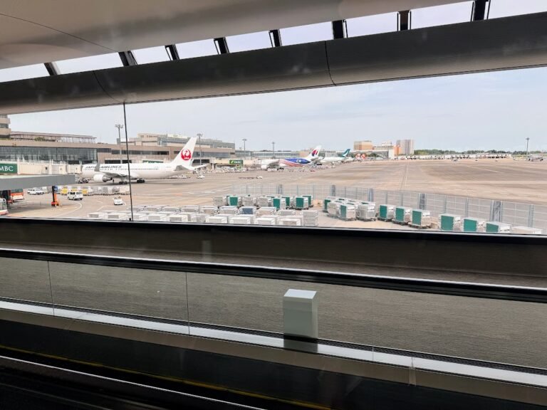 Airport waiting area before a flight